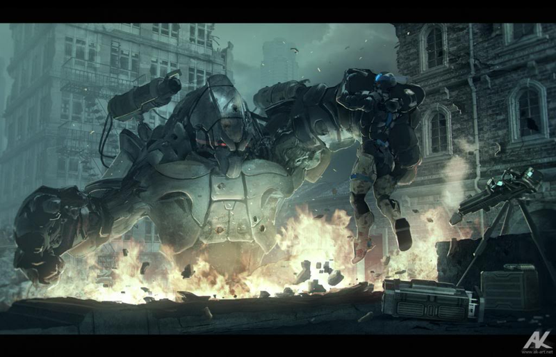 Illustration for article titled Astounding Concept Art of Cities Being Demolished